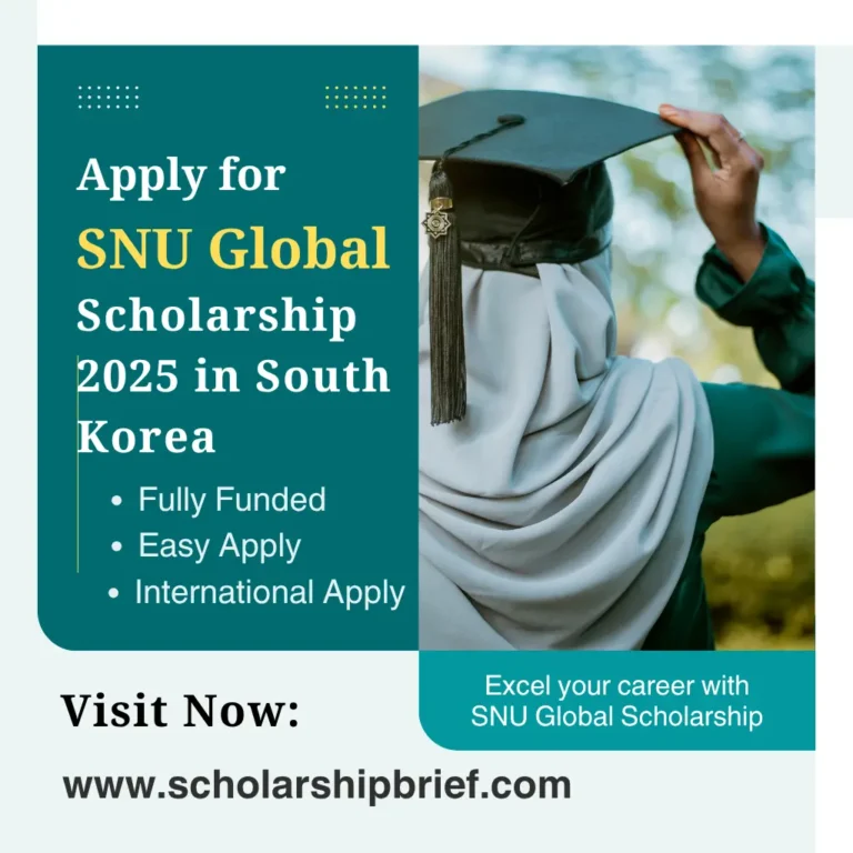 SNU Global Scholarship 2025 in South Korea
